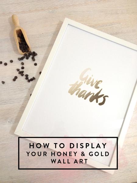 How to frame your wall art {unique ways of hanging your prints}