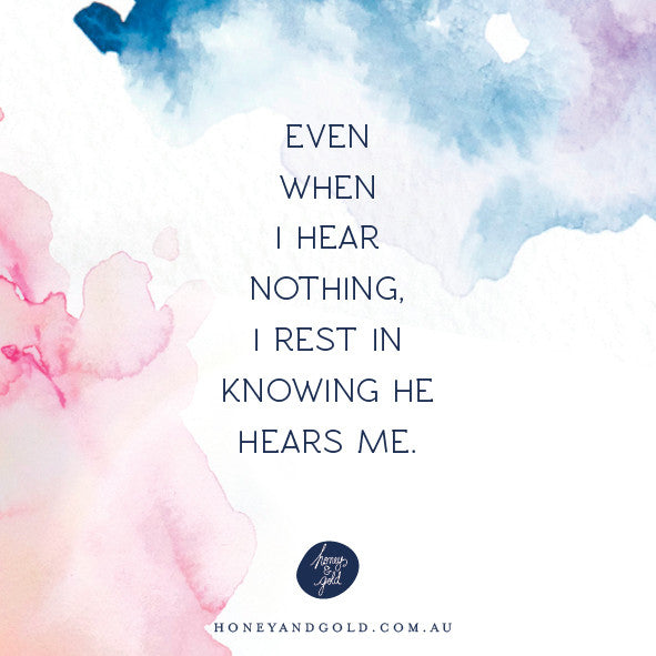 Living in the middle before the answered prayer