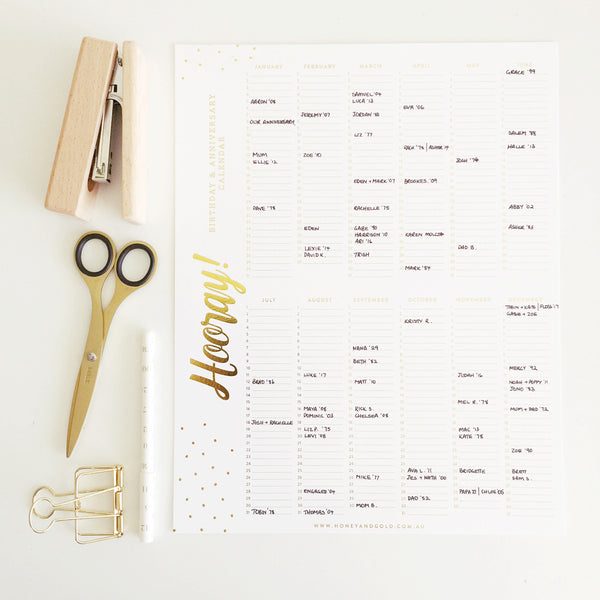 Birthday Calendar {New Product}