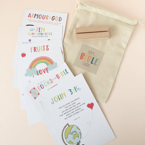 Modern Memory Verse Cards for Kids