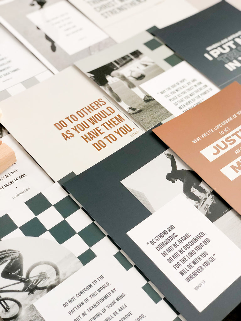 COURAGE + TRUST ~ A5 Bible Quote Pack