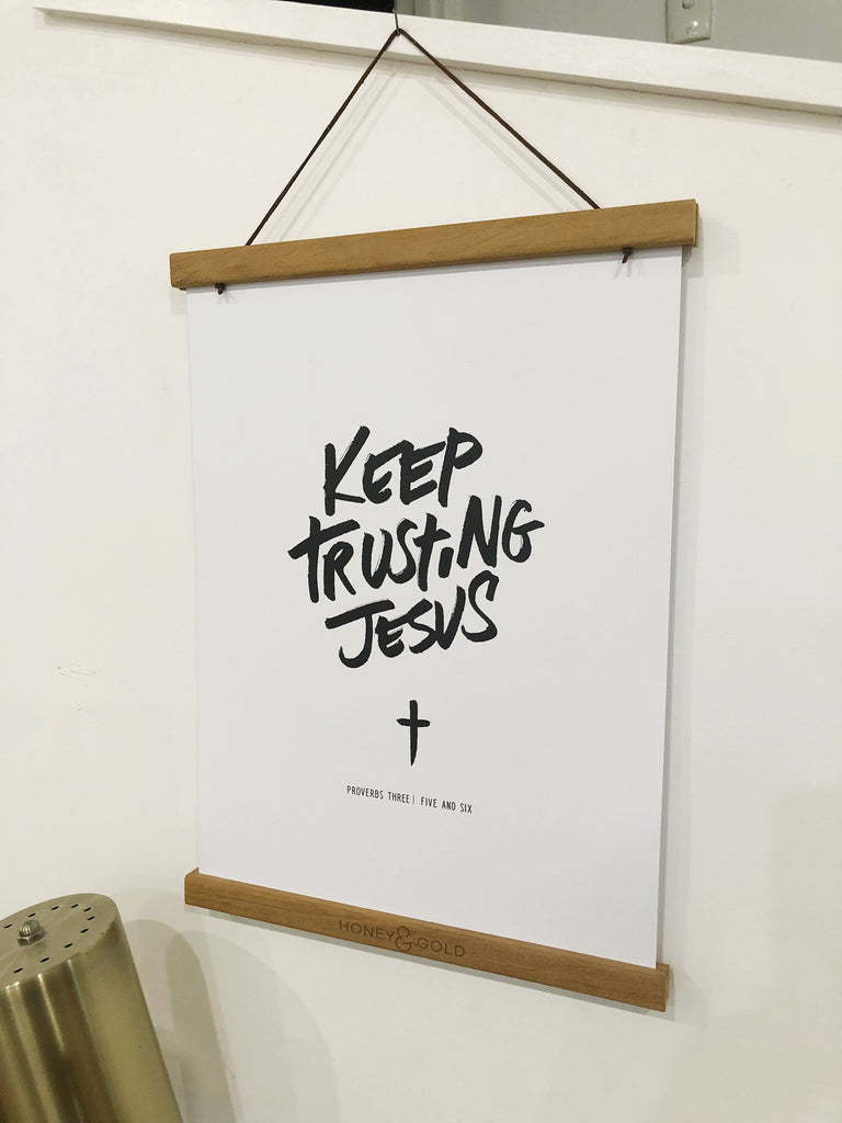 Copy of BULK (Qty 10) ~ Keep Trusting Jesus ~ White