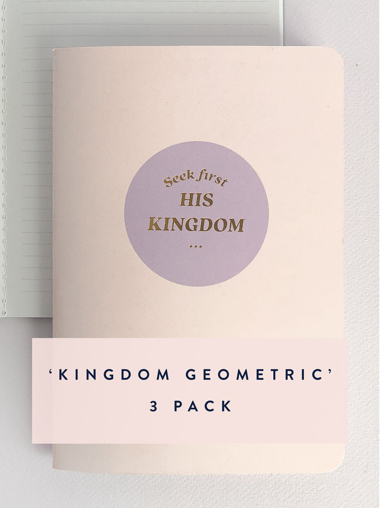 10 Minute Journal ~ Kingdom Geometric ~ 3 PACK
