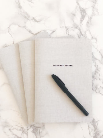 10 Minute Journal ~ Grey Linen