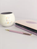 Journaling Pen ~ Lilac Dotty